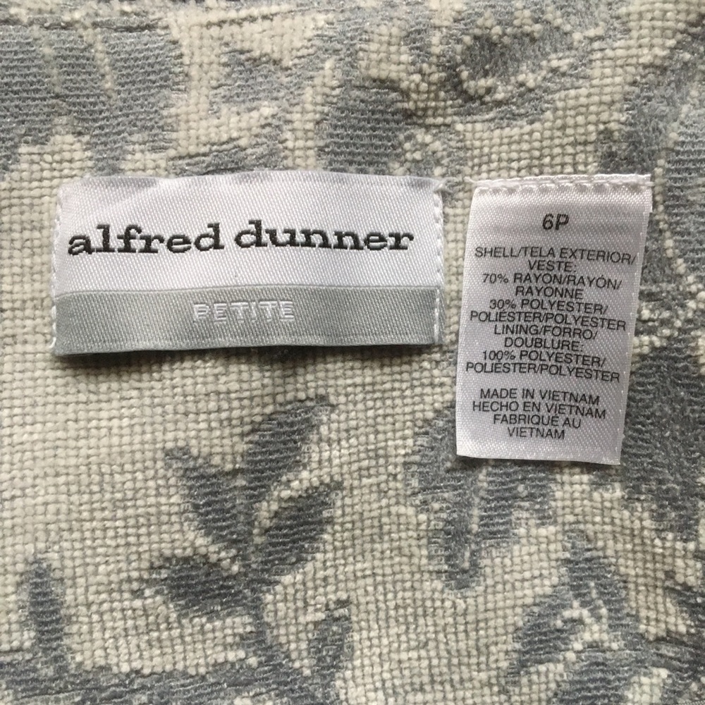 Alfred Dunner Beaded Floral Velvet Brocade Evening Jacket Women’s Size 6 Petite - Picture 6 of 8